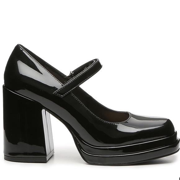 Steve Madden Nylo platform Mary Jane pump. Black patent like style, size 7.5. - Picture 5 of 11